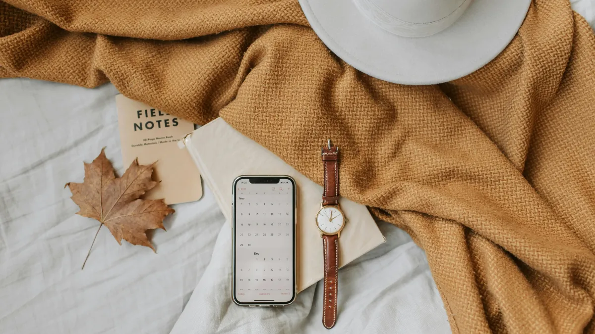 Google Calendar on mobile showing a Voco AI receptionist booking automatically added to the schedule