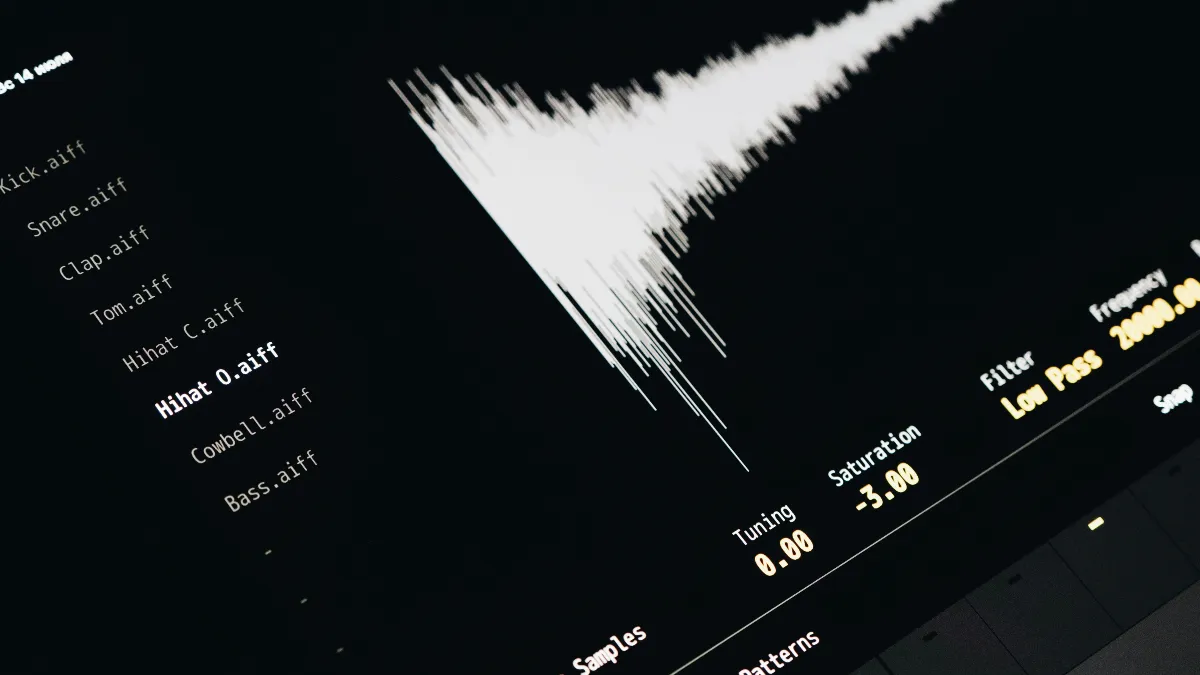 Voice AI sound wave pattern representing the future of conversational AI for UK small businesses